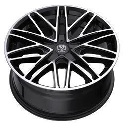 EDGE STREET 352MB 17X7.5 GLOSS BLACK MACHINED FACE